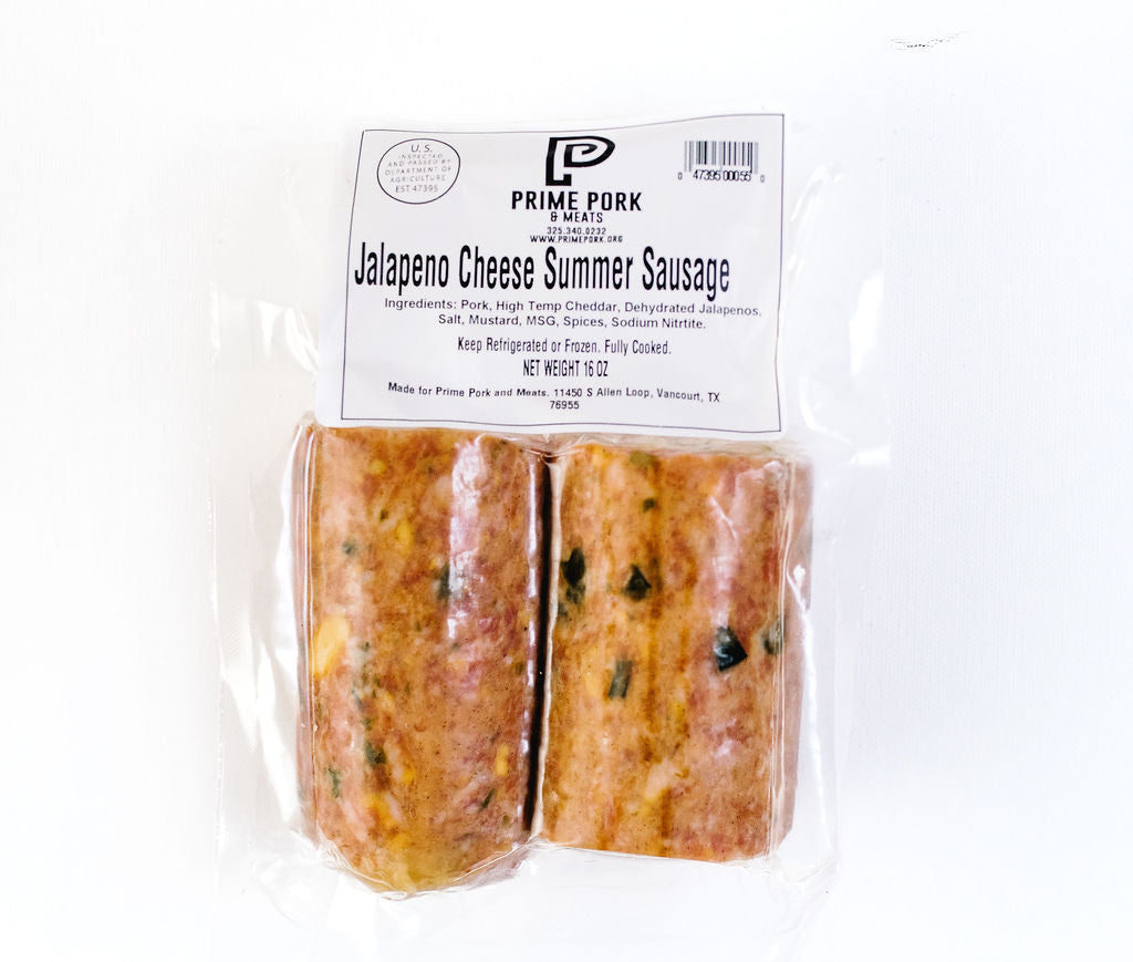 Jalapeño Cheese Summer Sausage
